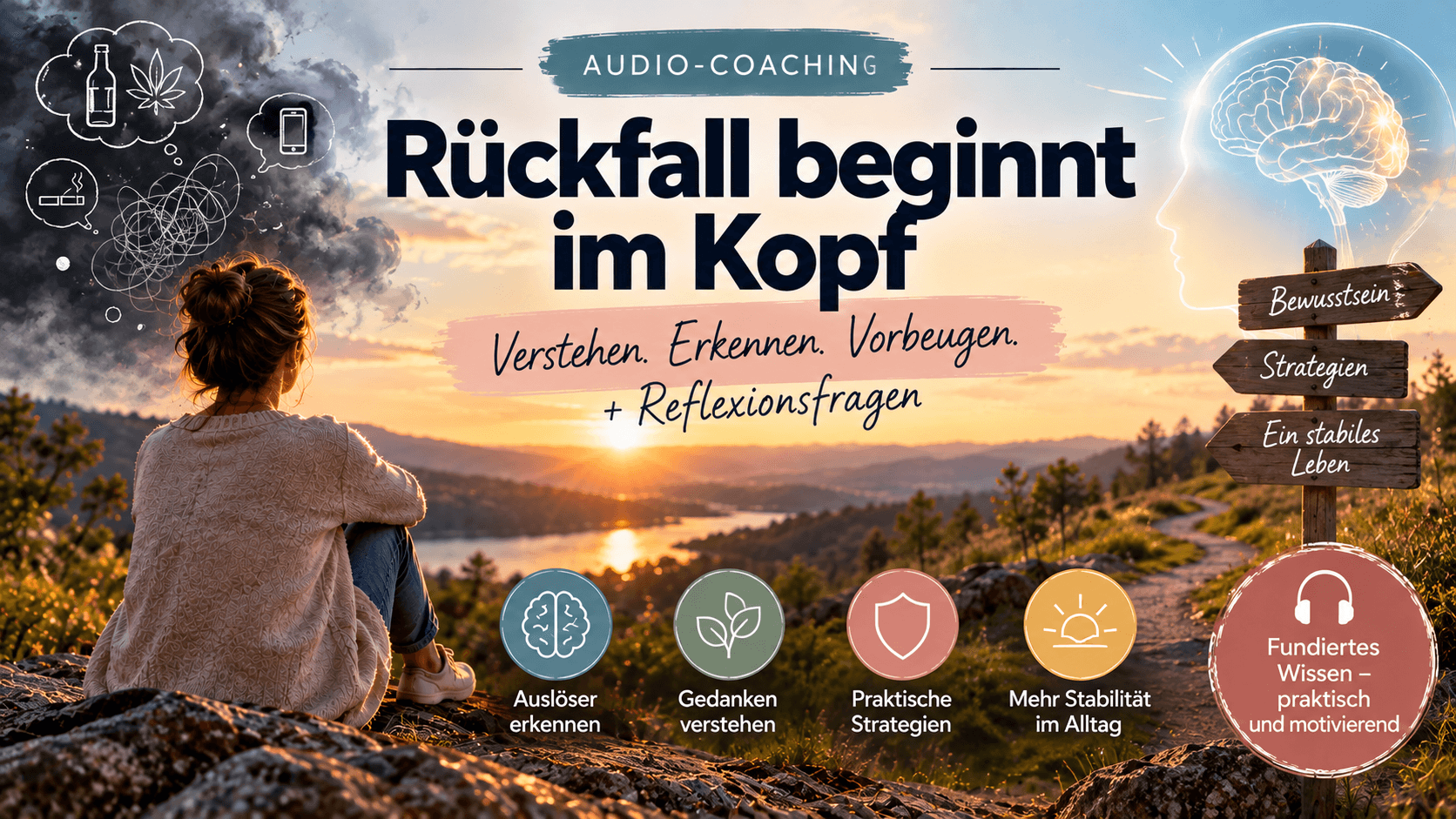 Audio-Coaching: „Rückfall beginnt im Kopf“ (+ Reflexionsfragen)