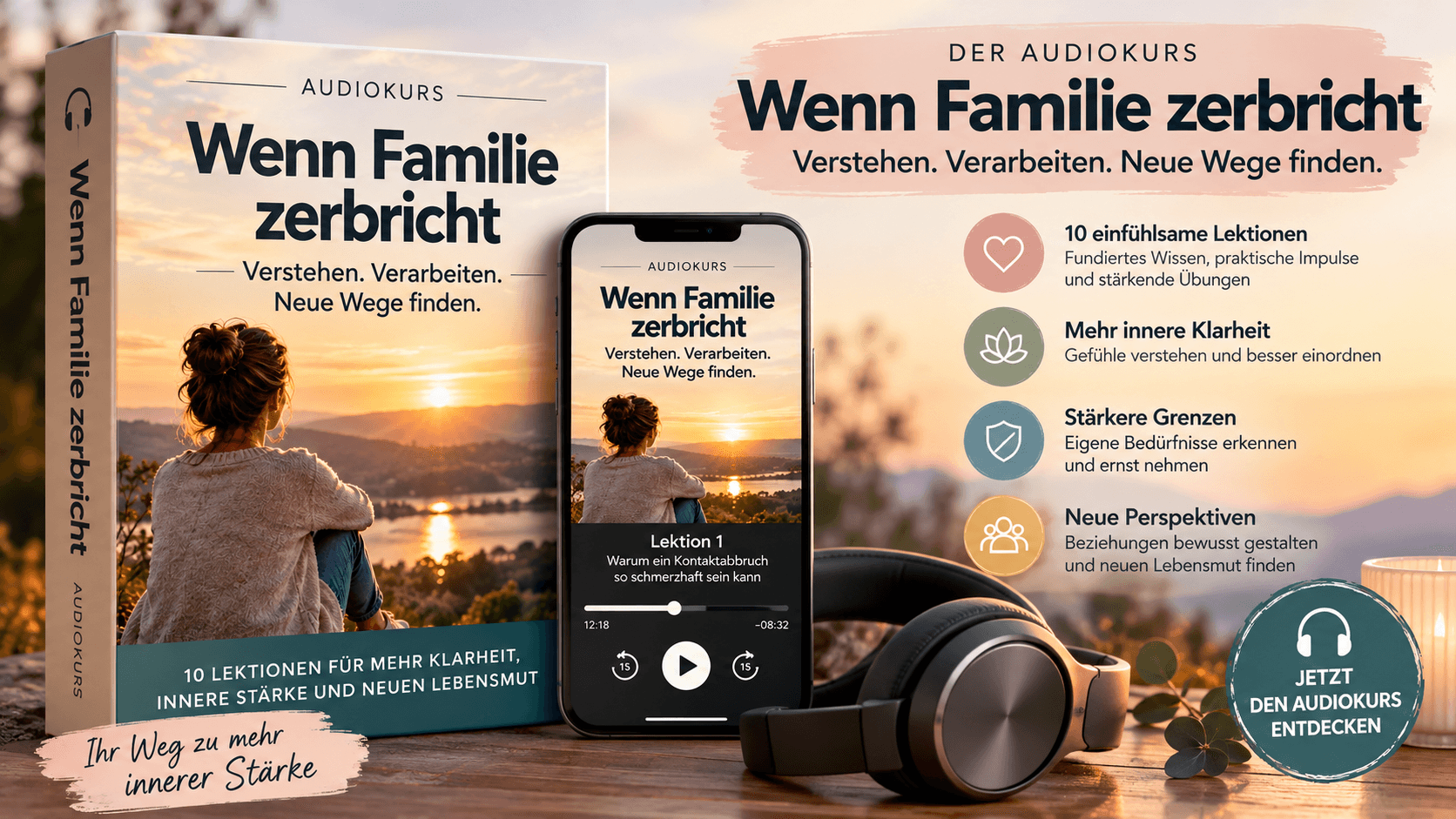 Audio-Kurs: Wenn Familie zerbricht - Familiäre Kontaktabbrüche verstehen, Schuldgefühle lösen und den eigenen Weg finden + WORKBOOK